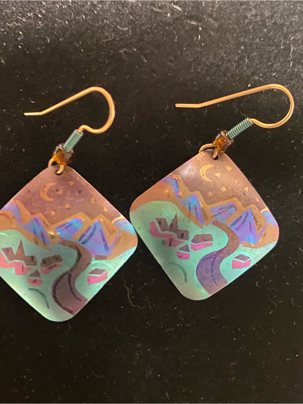 Holly Yashi signed earrings